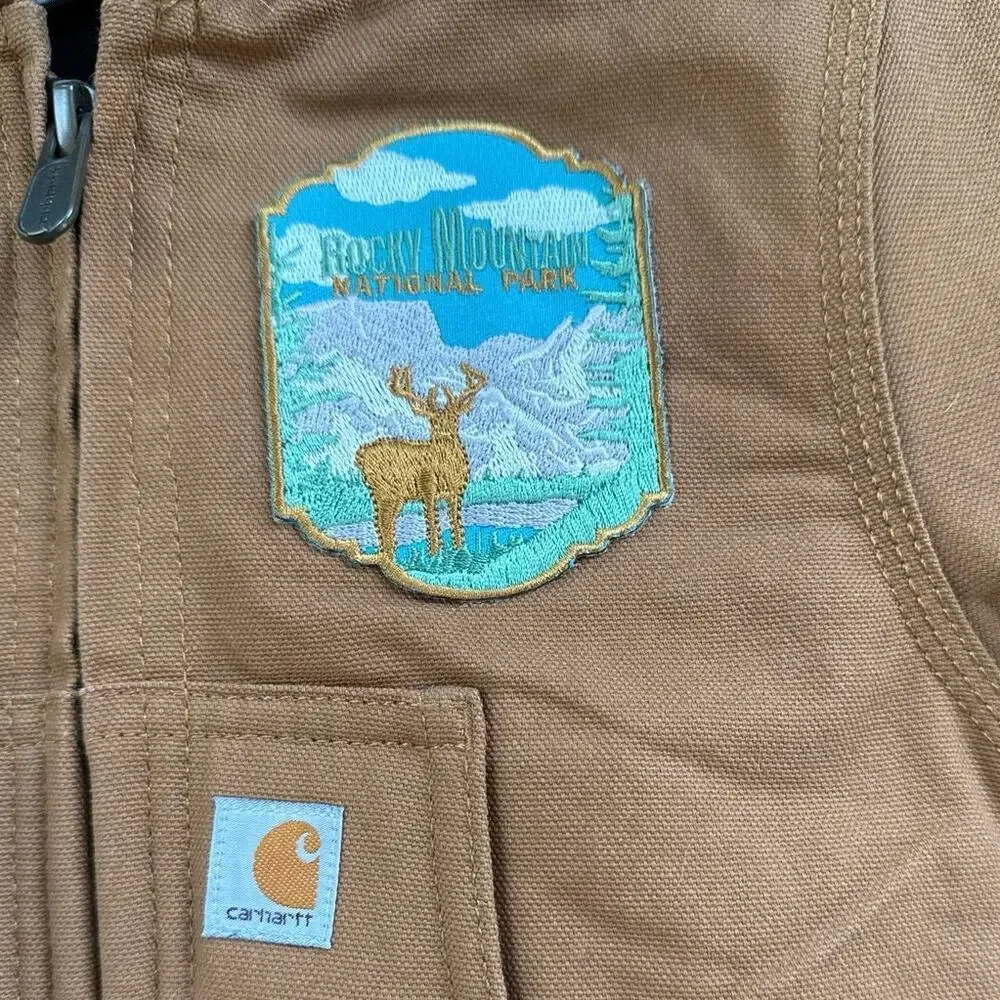 Carhartt Baby Full-Zip Insulated Hooded Canvas Jacket Infant Size 12 months